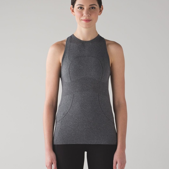 lululemon athletica Tops - Lululemon High Neck Swiftly Grey 8